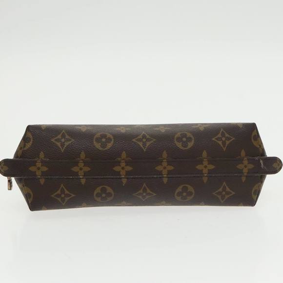 LOUIS VUITTON Monogram Trousse Demi Ronde Cosmetic Pouch M47520 LV Auth 100605 - Picture 6 of 16